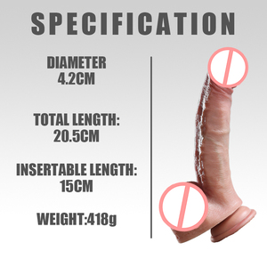 Adult Produkt Realistische weiche Silikon künstliche Penis Dildo weibliche Masturbation Vaginal Adult Saugnapf Sexspielzeug für Frauen - Product Image 5