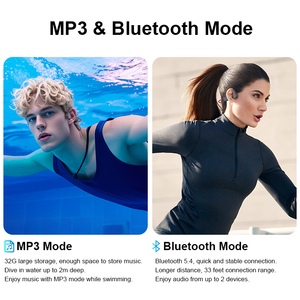 Écouteurs sans fil Bluetooth à conduction osseuse, étanches IPX8, personnalisés OEM, pour la natation, à oreille ouverte, pour le sport - Product Image 5