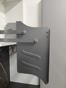 Moderni scaffali <span class=keywords><strong>a</strong></span> due livelli <span class=keywords><strong>a</strong></span> discesa per la conservazione della <span class=keywords><strong>cucina</strong></span> Hardware funzionale serie armadio stoviglie Rack armadi in acciaio - Product Image 5