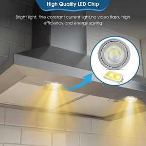 Lot de 2 lampes <span class=keywords><strong>LED</strong></span> encastrées <span class=keywords><strong>pour</strong></span> <span class=keywords><strong>hotte</strong></span> de cuisine, 12V 1.2W, éclairage encastré <span class=keywords><strong>pour</strong></span> <span class=keywords><strong>hotte</strong></span> <span class=keywords><strong>aspirante</strong></span>, éclairage d'armoire - Product Image 4