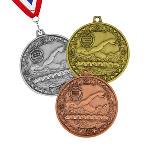 Médailles à personnaliser pour le marathon, le musculation, le pickleball, les joueurs de Muay Thai, les entraîneurs, avec rubans thaïlandais, logo, pour créer des souvenirs amusants en métal - Product Image 3