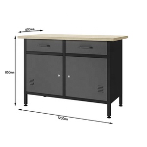 Steelite Factory Industrial Large <strong>Metal</strong> Garage Workbench with Combination <strong>Tool</strong> Cabinet for Workshops - Product Image 4