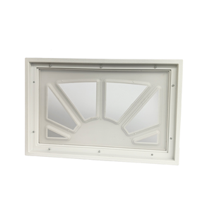 Doğrudan fabrika satış Modern büyük Villa garaj kapısı beşgen Rhomboid küçük pencere dayanıklı plastik kolay vida üreticisi - Product Image 2