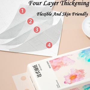 Toptan lüks 4-Ply hava yastığı kabartma sihirli doku doğal odun hamuru asılı doku - Product Image 2