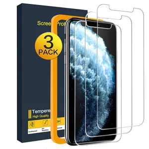 Hot Selling Compatible Voor Iphone 12 Screen Protector Gehard Glas Screen Protector Voor Iphone 12 Pro 6.1 Inch 3-Pack