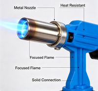 Outils de camping professionnels, torche à gaz butane à micro-buse céramique piézoélectrique, allume-feu pour barbecue