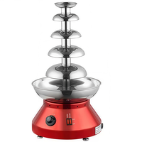 Fontaine à chocolat commerciale améliorée à 5 niveaux en acier inoxydable pour la restauration, les buffets et la présentation de pâtisseries – Vente directe usine