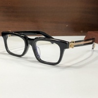 Gafas Ópticas de Diseño de Alta Calidad para Hombre y Mujer, Estilo Punk SEE YOU in TEA 53-20, Monturas de Acetato y Titanio de Lujo para Negocios