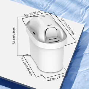 Filtre à carbone <span class=keywords><strong>actif</strong></span> manuel populaire pour pichet, très compatible 105731, augmente le pH, pour eau extérieure enrichie en fluorure - Product Image 6