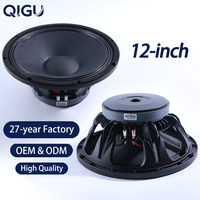 Haut-parleur de 12 pouces, bobine vocale de 64 mm, aimant en ferrite de 170 mm, subwoofer professionnel, système audio, woofer médium-basse