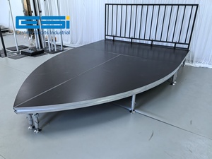 <b>ESI</b> TUV Certified Adjustable 4-Leg Portable Heterosexual GT stage accept custom any shape any size - Product Image 2
