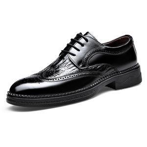 Chaussures habillées en cuir pour hommes, style Oxford, à bout pointu, semelle souple, pour le bureau et les occasions formelles, collection automne - Product Image 5