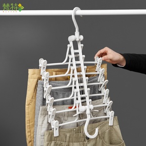 Hot Wholesale <b>White</b> Multifunction Foldable Hangers Good Quality for Sweaters & Jeans Space-Saving Drying Clothes in Wardrobe - Product Image 4