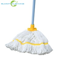 Recharge de tête de balai serpillère en microfibre à boucles, tête de balai serpillère plate en plastique blanche de remplacement pour le nettoyage des sols NO.9413