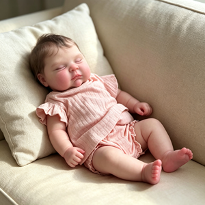 Muñeca Reborn de 20 Pulgadas, Realista, con Rostro Regordete, Cabello Injertado, Muñeca Niña, Juguete de Compañía, Regalo para Niños - Product Image 2