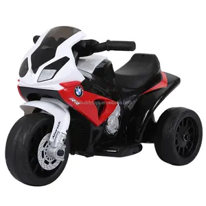 Voiture à batterie à trois roues BMW S1000RR sous licence d'usine Moto électrique Véhicule jouet à pédales pour enfants Tricycles pour enfants