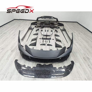Kit de Carrocería de Fibra de Carbono Estilo MSY para Ferrari <span class=keywords><strong>F8</strong></span>, Parachoques Delantero de Fibra de Carbono, Difusor de Parachoques Trasero, Faldones Laterales - Product Image 3