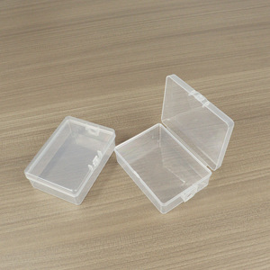 Transparent Plastic <b>Storage</b> <b>Box</b> Rectangle <b>Small</b> Parts Accessories Container For Fishing Gear Electronics Desktop Organization - Product Image 2