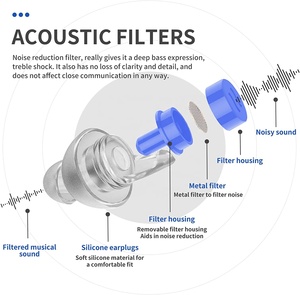2026 Factory <strong>Best</strong> High Fidelity Concert <strong>Ear</strong> <strong>Plugs</strong> Hearing Protection Eco Friendly Noise Reduction Music Earplugs for <strong>Musicians</strong> - Product Image 3