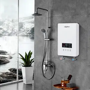 Novo mini aquecedor elétrico para cozinha ou banheiro nas mulheres com spray