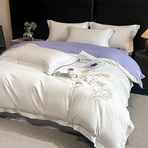 Ricamo Tridimensionale in Stile Tradizionale Cinese, Morbido e Traspirante. Lenzuola, Federe, Set Copripiumino - Product Image 3