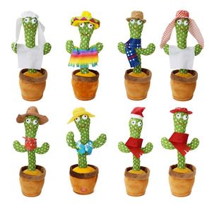 Juguete de <span class=keywords><strong>Cactus</strong></span> Bailador y Hablador, Repite lo que Dices, Carga USB, Divertido Peluche Electrónico <span class=keywords><strong>para</strong></span> Bebés - Product Image 1
