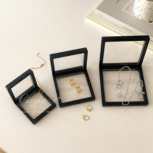 Jewelry Storage <b>Box</b> With PE Film Cover Compact Portable For Rings Earrings Necklaces Bracelets Dust Protection Organizers - Product Image 2