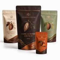 Sachet Doypack Personnalisé avec Logo pour Cerises Séchées, Haute Barrière, Fermeture Facile à Glissière, Qualité Alimentaire, Emballage de Fruits, Rangement de Garde-Manger, Pochette Autoportante