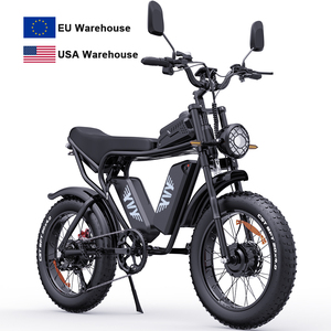 Q20 Pro EBike 52V 40Ah 20" Fat Tire MTB E Bike Dual Motors Battery Mountain Dirt for Adults Q20 Eu US Warehouse Commute El - Product Image 1