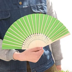 พัดกระดาษพับลายเรฟแฟน ขนาด 21 ซม. โครงไม้ไผ่ ออกแบบตามสั่ง - Product Image 2