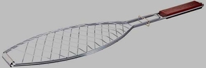 Panier de barbecue en acier inoxydable de haute qualité en forme de poisson, résistant à la chaleur, antiadhésif, pour pique-nique en plein air - Product Image 2