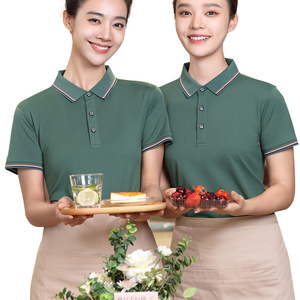 Camiseta Deportiva para Camarero de Hotel, Uniformes de Manga Corta para Camareros y Camareras, Camisa con Solapa, Uniforme para Personal de Restaurante, Camisa Polo de Golf - Product Image 6