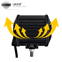LKT Promotion Phare de Travail LED 4 Pouces 60W pour Voiture, Camion, Bateau, Tracteur, 4x4 - Faisceau Combiné, Lampe de Conduite Tout-Terrain, Accessoires
