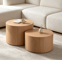 Ensemble de tables basses en bois au design moderne, table centrale simple de haute qualité pour salon, livraison immédiate, mobilier de maison