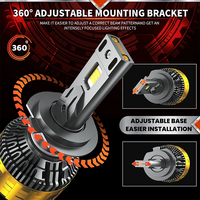 HYNBYZJ Lámpara LED de Alta Luminosidad 240W 30000LM, Bombillas LED H4 para Faros Delanteros, Bombilla LED 9005 de Alta Calidad para Faros Delanteros de Automóviles, 6500K, Venta al por Mayor