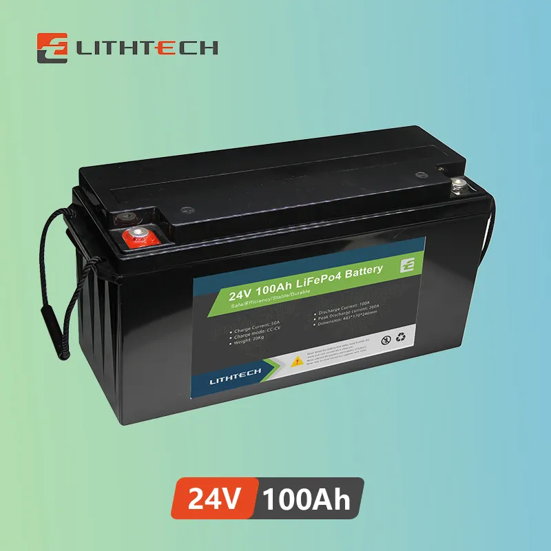 100 ah lifepo4 12 v 24 v 24 v tiefzyklus-lithium-solarbatterie mit hoher qualität batterieladegerät 24 v 200 ah