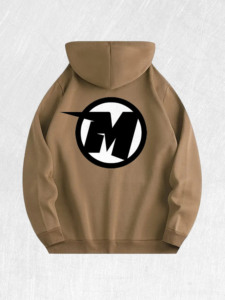Felpa con Cappuccio con Logo <span class=keywords><strong>Anime</strong></span> '<span class=keywords><strong>M</strong></span>' 100% Cotone Magazzino USA 7 Colori - Product Image 3