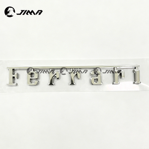 Emblema Trasero Cromado Plateado (15cm) para Ferrari Monza 488 LaFerrari F12 458 Scuderia 430 Número de Pieza OEM 61025000 - Product Image 1