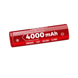 High Power Vapcell INR18650 N40 4000mah 10A Lithium Ion Battery Better than MJ1/35E/GA 18650 for Battery Pack/Flashlight Toys