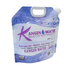 BPA Free Kangen Water Stand Up <b>Pouch</b> 5L Food Grade <b>Laminated</b> Bag with Handle - Product Image 2