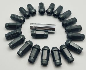 Couleur titane M12x1.5 50MM trou traversant écrou <span class=keywords><strong>de</strong></span> voiture pour Toyota Mitsubishi <span class=keywords><strong>Honda</strong></span> écrous <span class=keywords><strong>de</strong></span> <span class=keywords><strong>roue</strong></span> en alliage d'aluminium forgé - Product Image 4