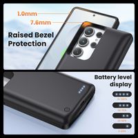 Batterie externe à clip dorsal en gros pour S25 U/24/S23/S22 Ultra, coque en caoutchouc souple, batterie polymère au lithium, modèle TY-118, compacte et portable