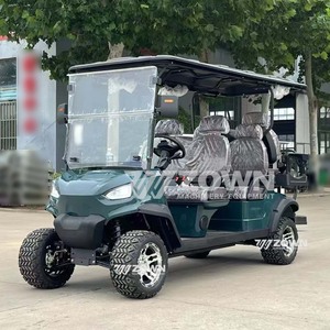Carrito de Golf Eléctrico de 6 Plazas con Batería de Litio, Aprobado por la CE, Bajo Nivel de Ruido, Autobús Turístico para Zonas Turísticas y Lugares Panorámicos - Product Image 1