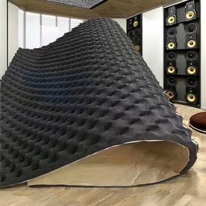 Panneaux acoustiques en <span class=keywords><strong>mousse</strong></span> insonorisante autocollants ignifuges et résistants aux flammes, design 3D, garantie 5 ans, studio d'enregistrement, chambre à coucher - Product Image 4