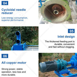 Sistema Separador de Fertilizante Sólido ORME, Prensa de Tornillo Comercial, Máquina de Deshidratación de Estiércol de Vaca - Product Image 5