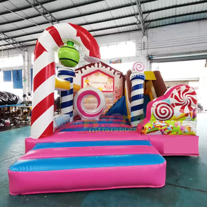 บ้านลมเด็กเล่นกลางแจ้ง แคนดี้แลนด์ พร้อมสไลเดอร์และบ้านเด้งดึ๋งแบบเป่าลมสำหรับเชิงพาณิชย์ - Product Image 5