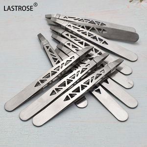 Pince à épiler multifonction ajourée pour sourcils et faux cils, avec poignée antidérapante en acier inoxydable - Product Image 2