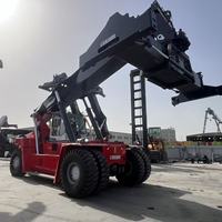 Chariot élévateur à fourche Kalmar d'occasion de 45 tonnes avec moteur et boîte de vitesses, modèles DRD450/DRF450/DRT450/DRU450