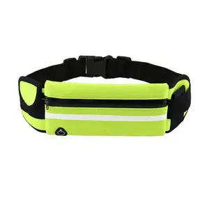 Europe Light Green Hunting Genuine Leather Hiking Cycling Racing Waist Outdoor Sport Belt Bag