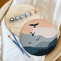 Kit de peinture par numéros rond - Toile DIY pour adultes, décoration intérieure amusante et relaxante, idée cadeau